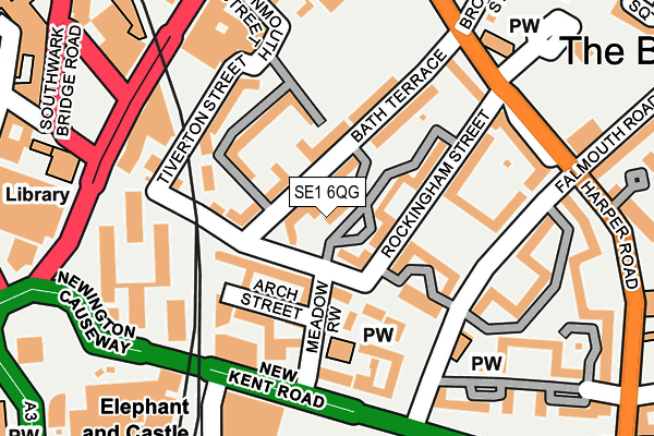 SE1 6QG map - OS OpenMap – Local (Ordnance Survey) SE1 6QG map - OS OpenMap – Local (Ordnance Survey)