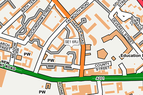 SE1 6RJ map - OS OpenMap – Local (Ordnance Survey) SE1 6RJ map - OS OpenMap – Local (Ordnance Survey)