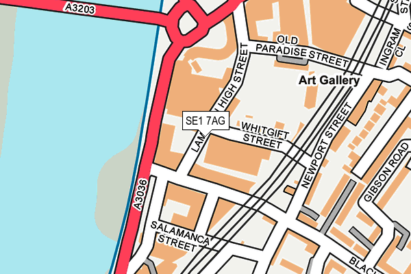 SE1 7AG map - OS OpenMap – Local (Ordnance Survey) SE1 7AG map - OS OpenMap – Local (Ordnance Survey)