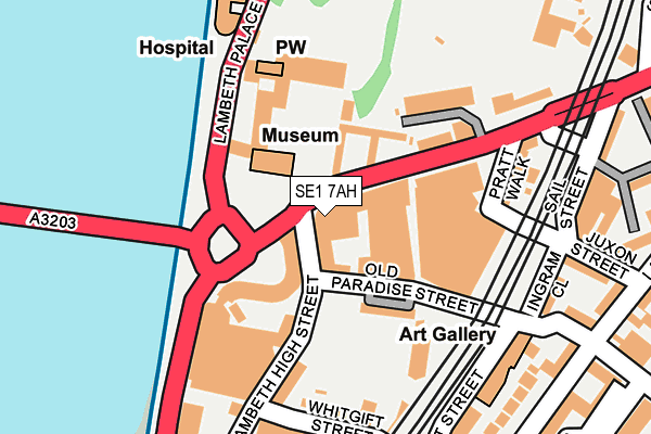 SE1 7AH map - OS OpenMap – Local (Ordnance Survey) SE1 7AH map - OS OpenMap – Local (Ordnance Survey)
