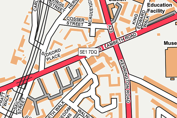 SE1 7DQ map - OS OpenMap – Local (Ordnance Survey) SE1 7DQ map - OS OpenMap – Local (Ordnance Survey)