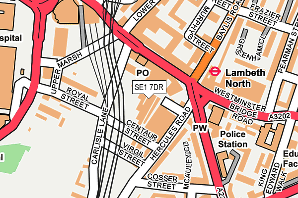 SE1 7DR map - OS OpenMap – Local (Ordnance Survey) SE1 7DR map - OS OpenMap – Local (Ordnance Survey)