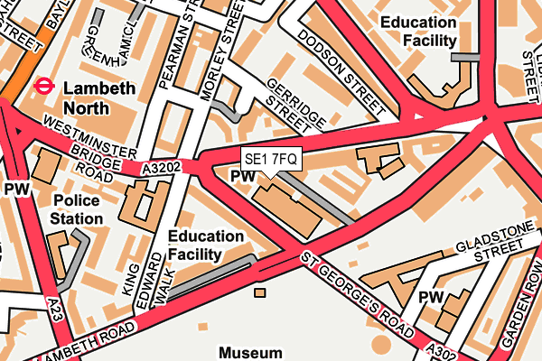 SE1 7FQ map - OS OpenMap – Local (Ordnance Survey) SE1 7FQ map - OS OpenMap – Local (Ordnance Survey)