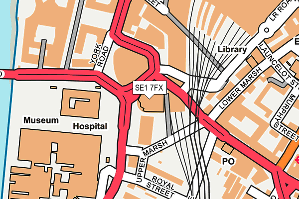 SE1 7FX map - OS OpenMap – Local (Ordnance Survey) SE1 7FX map - OS OpenMap – Local (Ordnance Survey)