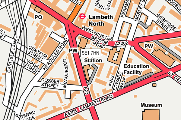 SE1 7HN map - OS OpenMap – Local (Ordnance Survey) SE1 7HN map - OS OpenMap – Local (Ordnance Survey)