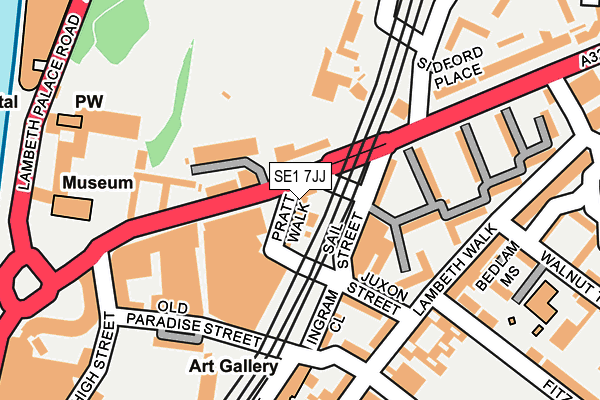 SE1 7JJ map - OS OpenMap – Local (Ordnance Survey) SE1 7JJ map - OS OpenMap – Local (Ordnance Survey)