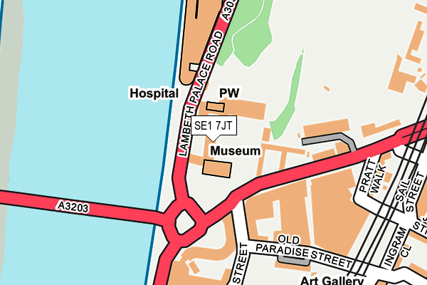 SE1 7JT map - OS OpenMap – Local (Ordnance Survey) SE1 7JT map - OS OpenMap – Local (Ordnance Survey)