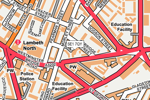 SE1 7QY map - OS OpenMap – Local (Ordnance Survey) SE1 7QY map - OS OpenMap – Local (Ordnance Survey)
