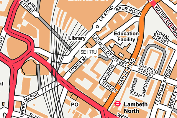 SE1 7RJ map - OS OpenMap – Local (Ordnance Survey) SE1 7RJ map - OS OpenMap – Local (Ordnance Survey)