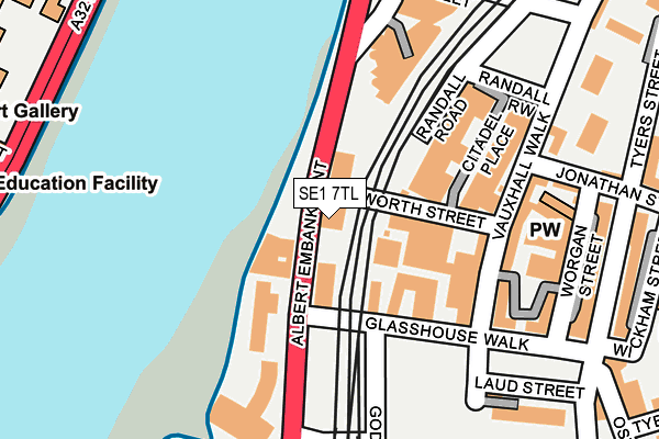 SE1 7TL map - OS OpenMap – Local (Ordnance Survey) SE1 7TL map - OS OpenMap – Local (Ordnance Survey)
