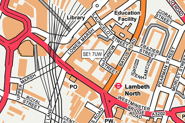 SE1 7UW map - OS OpenMap – Local (Ordnance Survey)