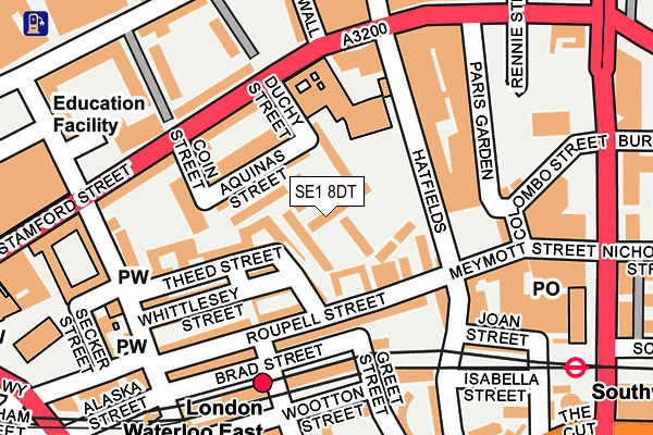 SE1 8DT map - OS OpenMap – Local (Ordnance Survey) SE1 8DT map - OS OpenMap – Local (Ordnance Survey)