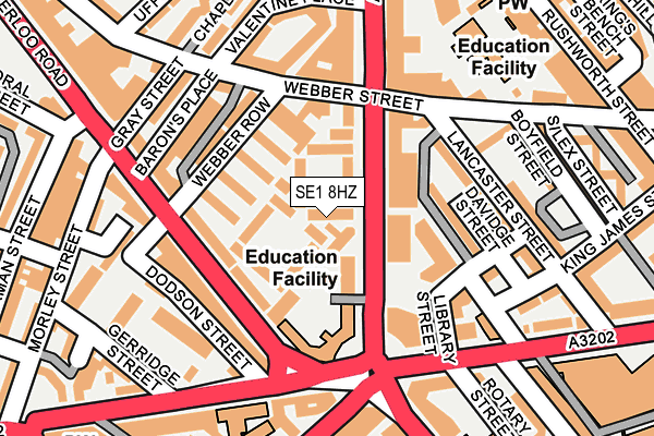 SE1 8HZ map - OS OpenMap – Local (Ordnance Survey) SE1 8HZ map - OS OpenMap – Local (Ordnance Survey)