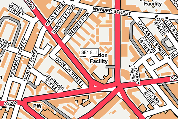 SE1 8JJ map - OS OpenMap – Local (Ordnance Survey) SE1 8JJ map - OS OpenMap – Local (Ordnance Survey)