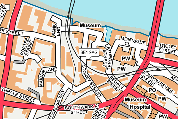 SE1 9AG map - OS OpenMap – Local (Ordnance Survey) SE1 9AG map - OS OpenMap – Local (Ordnance Survey)