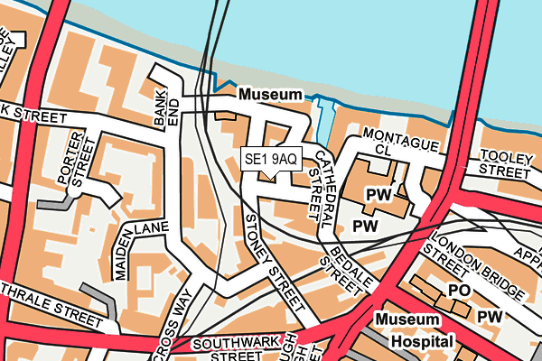 SE1 9AQ map - OS OpenMap – Local (Ordnance Survey) SE1 9AQ map - OS OpenMap – Local (Ordnance Survey)