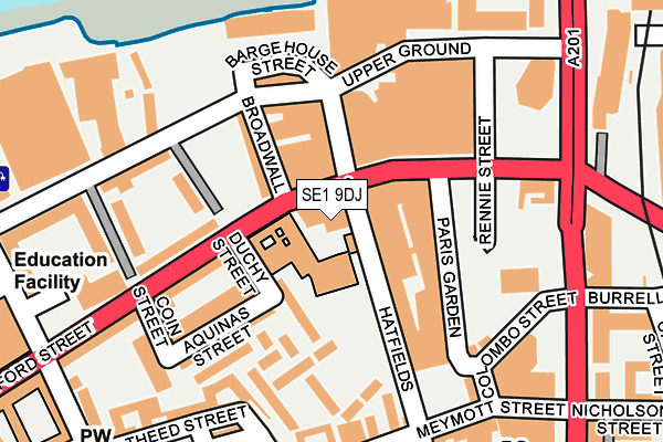SE1 9DJ map - OS OpenMap – Local (Ordnance Survey) SE1 9DJ map - OS OpenMap – Local (Ordnance Survey)
