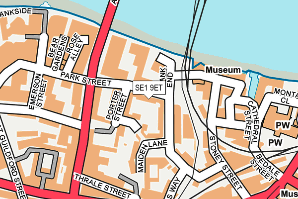 SE1 9ET map - OS OpenMap – Local (Ordnance Survey) SE1 9ET map - OS OpenMap – Local (Ordnance Survey)