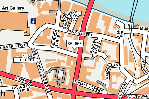 SE1 9HF map - OS OpenMap – Local (Ordnance Survey) SE1 9HF map - OS OpenMap – Local (Ordnance Survey)