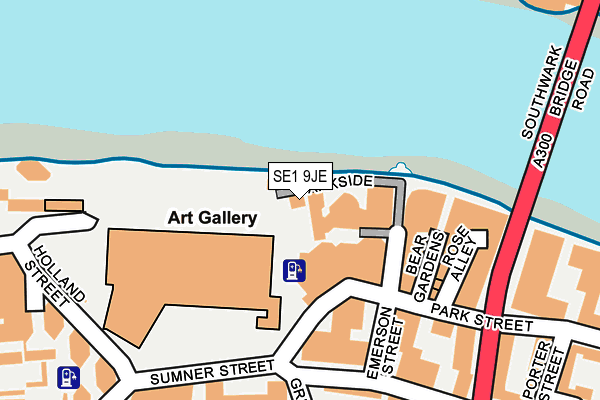 SE1 9JE map - OS OpenMap – Local (Ordnance Survey)
