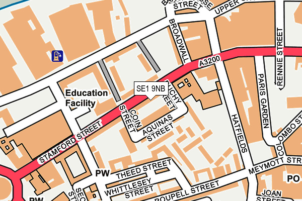 SE1 9NB map - OS OpenMap – Local (Ordnance Survey)