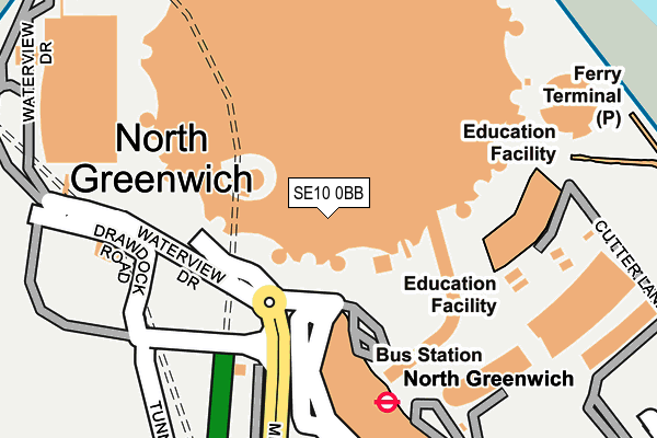 SE10 0BB map - OS OpenMap – Local (Ordnance Survey)