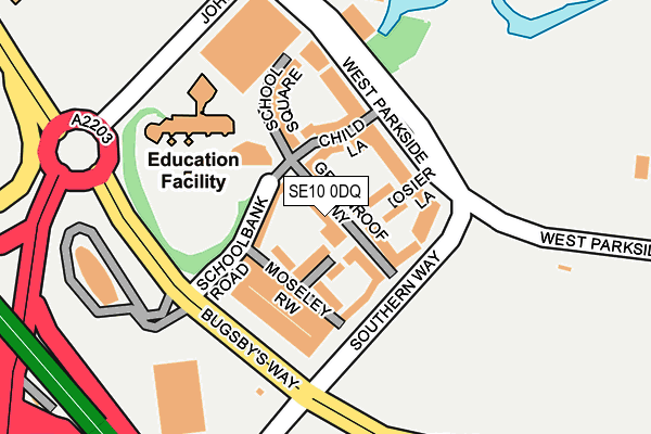 SE10 0DQ map - OS OpenMap – Local (Ordnance Survey) SE10 0DQ map - OS OpenMap – Local (Ordnance Survey)
