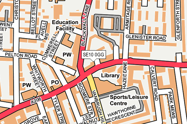 SE10 0GG map - OS OpenMap – Local (Ordnance Survey) SE10 0GG map - OS OpenMap – Local (Ordnance Survey)