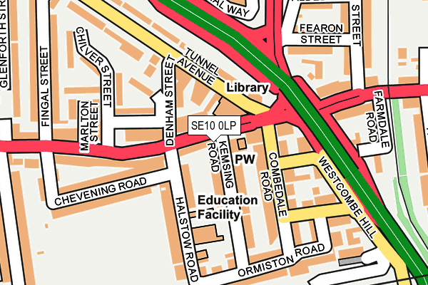 SE10 0LP map - OS OpenMap – Local (Ordnance Survey)