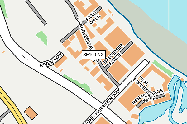 SE10 0NX map - OS OpenMap – Local (Ordnance Survey) SE10 0NX map - OS OpenMap – Local (Ordnance Survey)