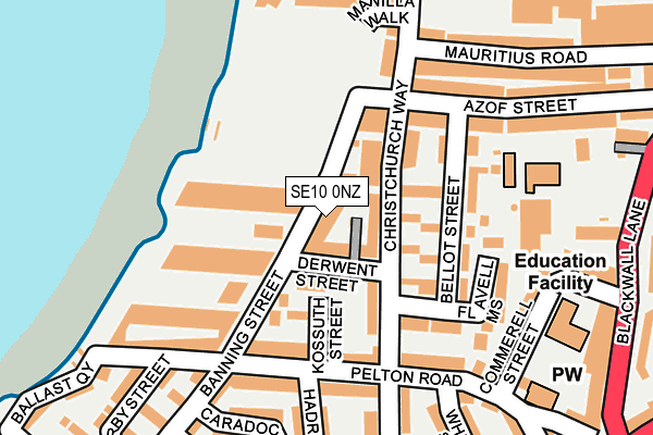 SE10 0NZ map - OS OpenMap – Local (Ordnance Survey) SE10 0NZ map - OS OpenMap – Local (Ordnance Survey)