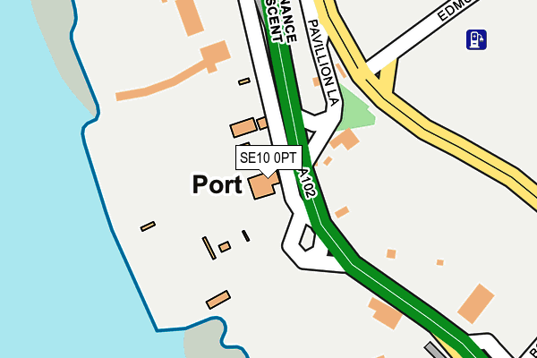 SE10 0PT map - OS OpenMap – Local (Ordnance Survey)