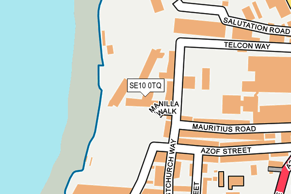 SE10 0TQ map - OS OpenMap – Local (Ordnance Survey) SE10 0TQ map - OS OpenMap – Local (Ordnance Survey)