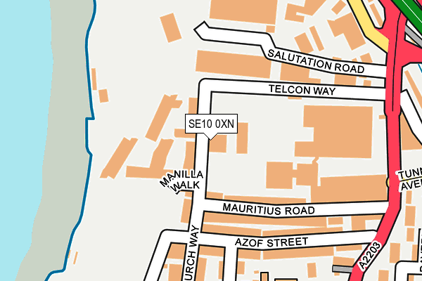 SE10 0XN map - OS OpenMap – Local (Ordnance Survey) SE10 0XN map - OS OpenMap – Local (Ordnance Survey)