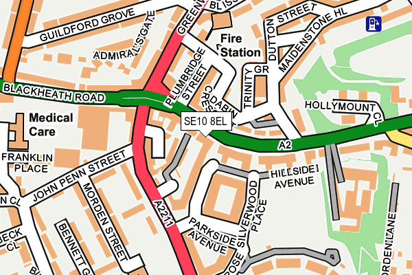 SE10 8EL map - OS OpenMap – Local (Ordnance Survey) SE10 8EL map - OS OpenMap – Local (Ordnance Survey)