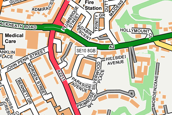 SE10 8GB map - OS OpenMap – Local (Ordnance Survey)