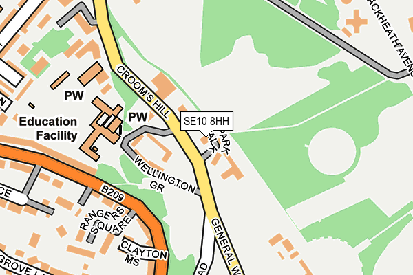 SE10 8HH map - OS OpenMap – Local (Ordnance Survey) SE10 8HH map - OS OpenMap – Local (Ordnance Survey)