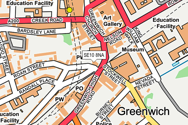 SE10 8NA map - OS OpenMap – Local (Ordnance Survey) SE10 8NA map - OS OpenMap – Local (Ordnance Survey)