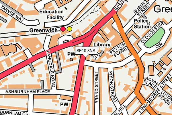 SE10 8NS map - OS OpenMap – Local (Ordnance Survey) SE10 8NS map - OS OpenMap – Local (Ordnance Survey)