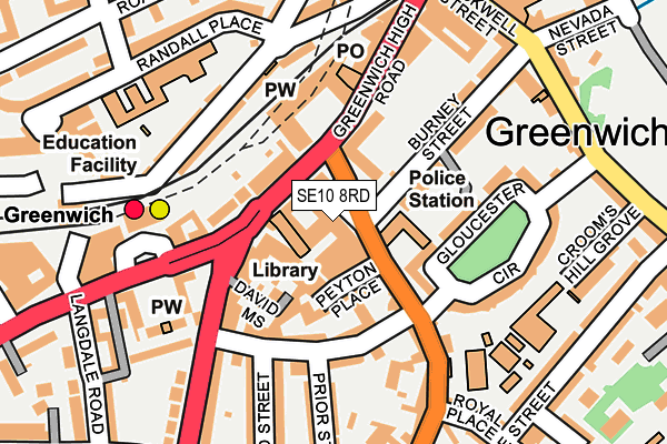 SE10 8RD map - OS OpenMap – Local (Ordnance Survey) SE10 8RD map - OS OpenMap – Local (Ordnance Survey)