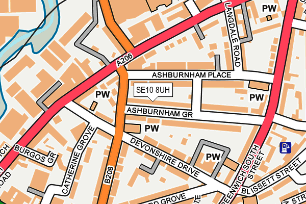 SE10 8UH map - OS OpenMap – Local (Ordnance Survey) SE10 8UH map - OS OpenMap – Local (Ordnance Survey)