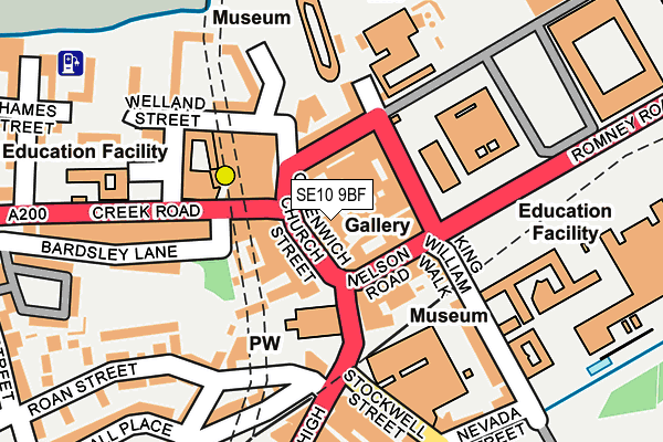 SE10 9BF map - OS OpenMap – Local (Ordnance Survey) SE10 9BF map - OS OpenMap – Local (Ordnance Survey)