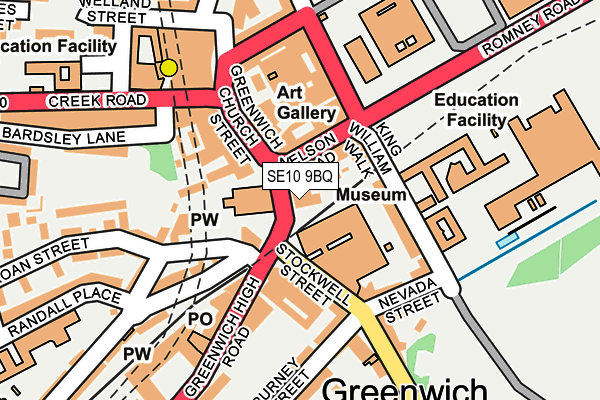 SE10 9BQ map - OS OpenMap – Local (Ordnance Survey) SE10 9BQ map - OS OpenMap – Local (Ordnance Survey)