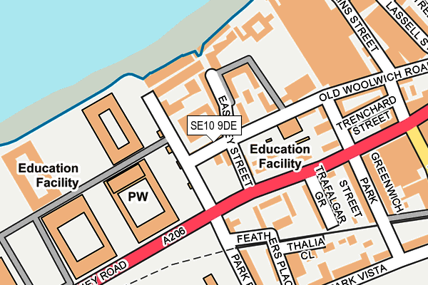 SE10 9DE map - OS OpenMap – Local (Ordnance Survey) SE10 9DE map - OS OpenMap – Local (Ordnance Survey)