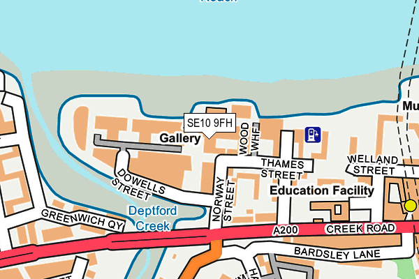 SE10 9FH map - OS OpenMap – Local (Ordnance Survey) SE10 9FH map - OS OpenMap – Local (Ordnance Survey)