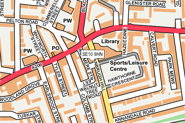 SE10 9HN map - OS OpenMap – Local (Ordnance Survey) SE10 9HN map - OS OpenMap – Local (Ordnance Survey)