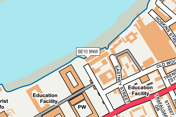 SE10 9NW map - OS OpenMap – Local (Ordnance Survey) SE10 9NW map - OS OpenMap – Local (Ordnance Survey)