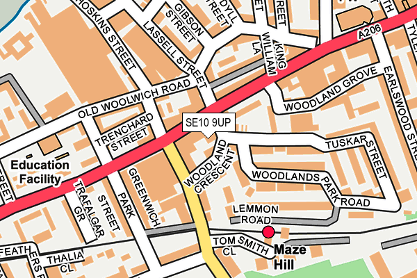 SE10 9UP map - OS OpenMap – Local (Ordnance Survey) SE10 9UP map - OS OpenMap – Local (Ordnance Survey)