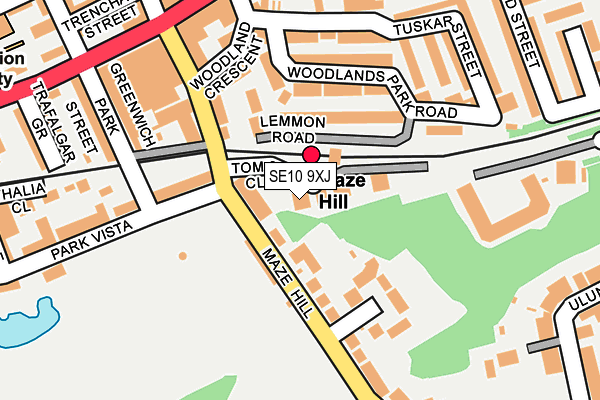 SE10 9XJ map - OS OpenMap – Local (Ordnance Survey) SE10 9XJ map - OS OpenMap – Local (Ordnance Survey)