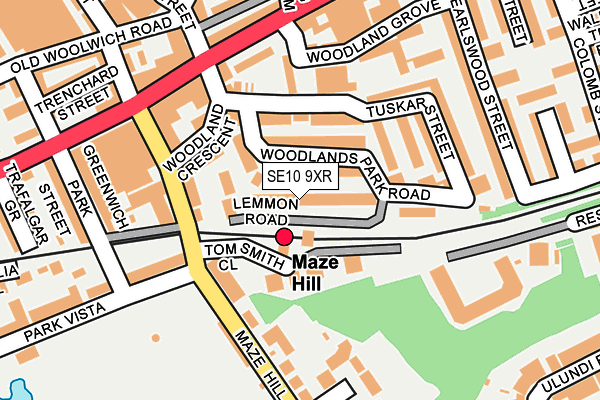 SE10 9XR map - OS OpenMap – Local (Ordnance Survey) SE10 9XR map - OS OpenMap – Local (Ordnance Survey)